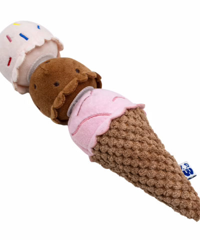 ICE CREAM PLUSH DOG TOY